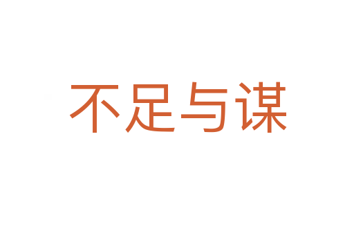 不足與謀